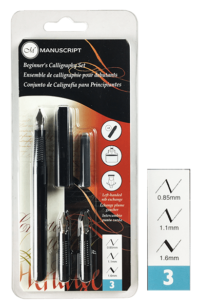 Manuscript Beginners Calligraphy Set - 3 Nib – Art Materials