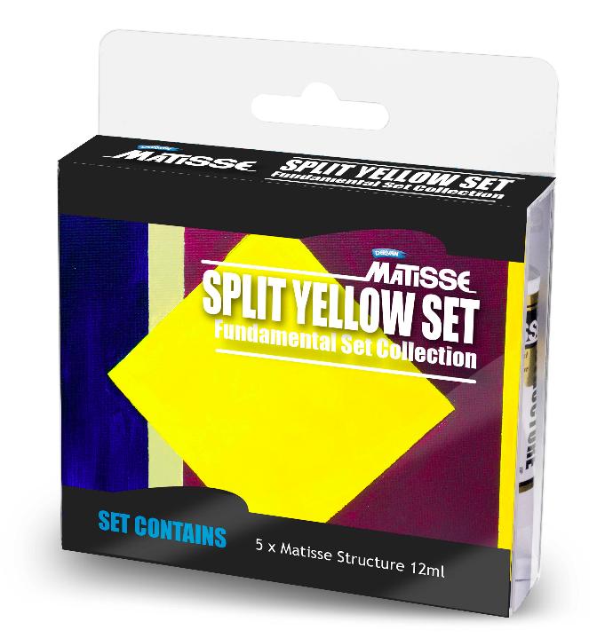 STRUCTURE SPLIT YELLOW COMP. FUNDAMENTAL MINI SET 5x12ML – Art Materials
